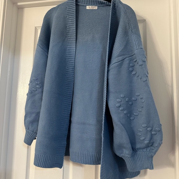 Lot of three sweaters. Bubble sleeve, large knit, fur pocket, boho - Picture 4 of 4